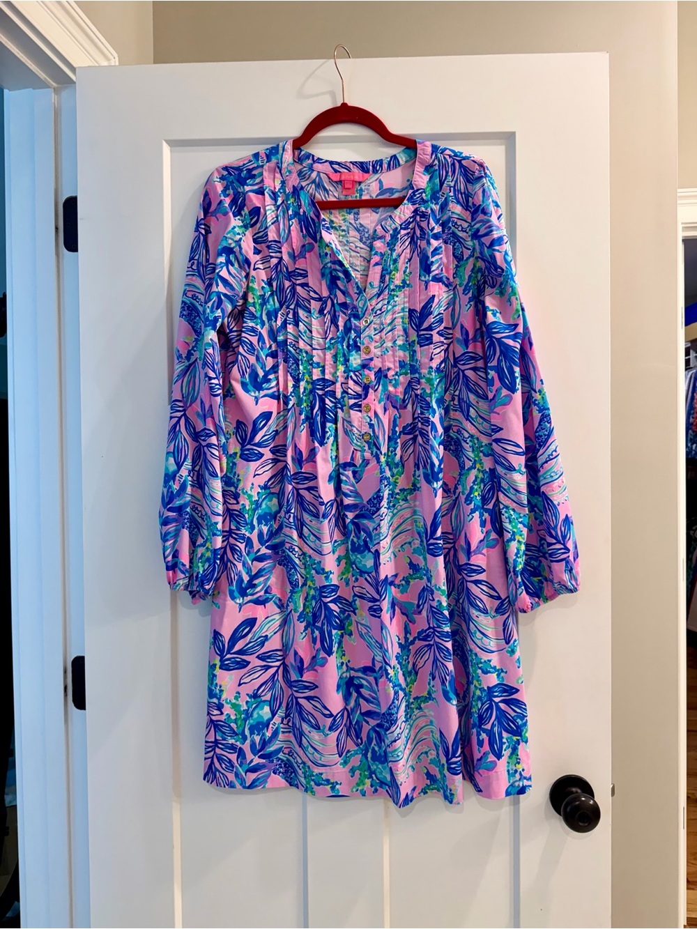 Lilly Pulitzer Seana Chilly Lilly Dress Just a Lil Jelly UPF 50 Ultra Light